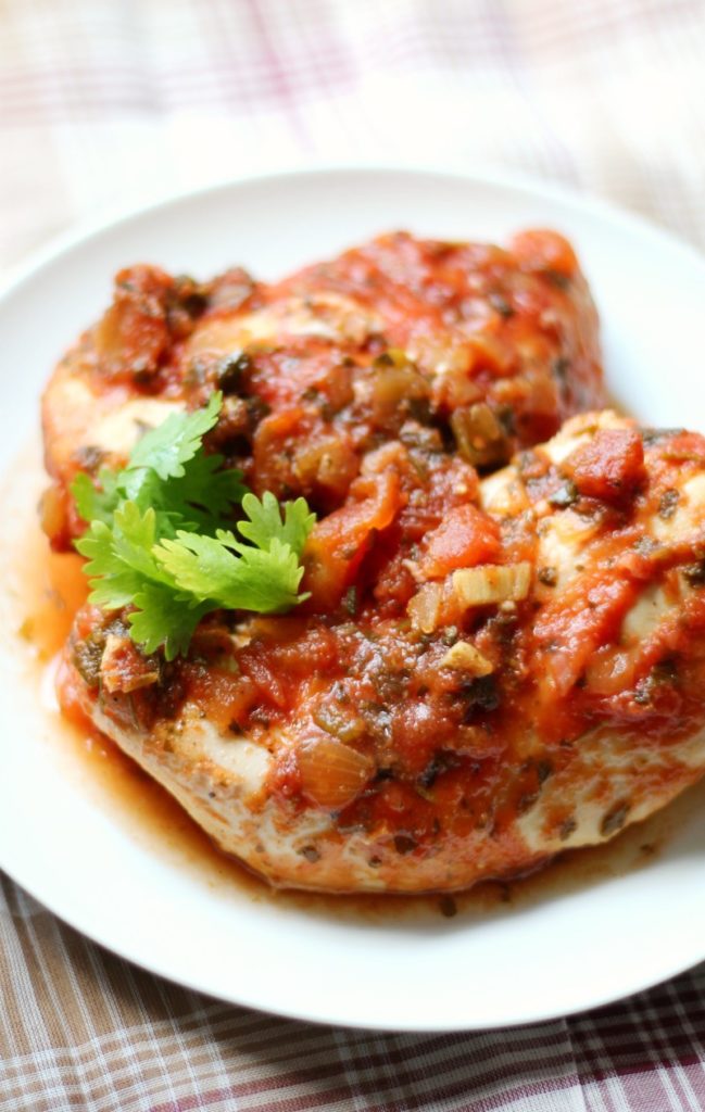 Slow Cooker Salsa Chicken